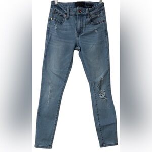 Kendall & Kylie Light Blue Distressed Skinny Jeans